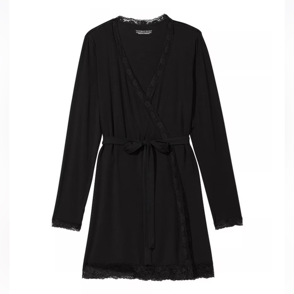 VICTORIA'S SECRET
Modal Lace-Trim Robe. NEVER USED. NEW WITH TAGS